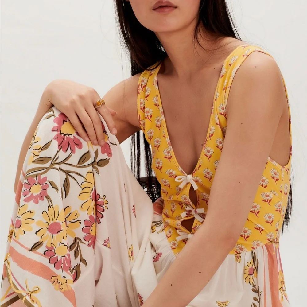 NWT - Free People - Bali‎ Honeydew Jumpsuit